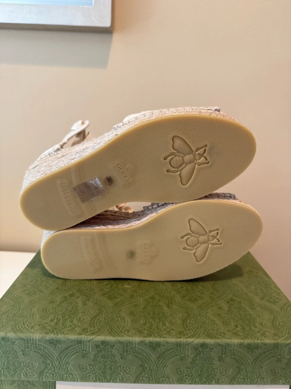 Gucci Damita embroidered GG logo espadrille sandals - Picture 6 of 6